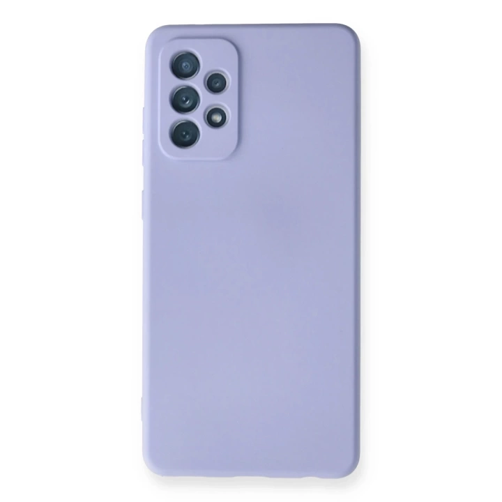BFS  Samsung Galaxy A72 Kılıf Nano içi Kadife Silikon - Lila