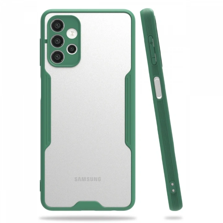 BFS  Samsung Galaxy A72 Kılıf Platin Silikon - Yeşil