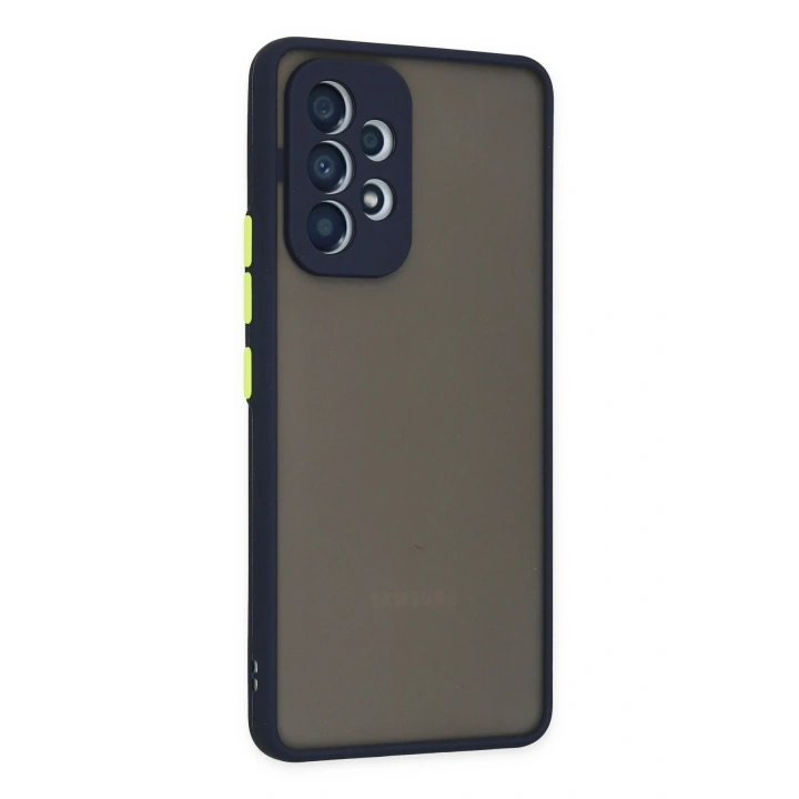 BFS  Samsung Galaxy A73 5G Kılıf Montreal Silikon Kapak - Lacivert