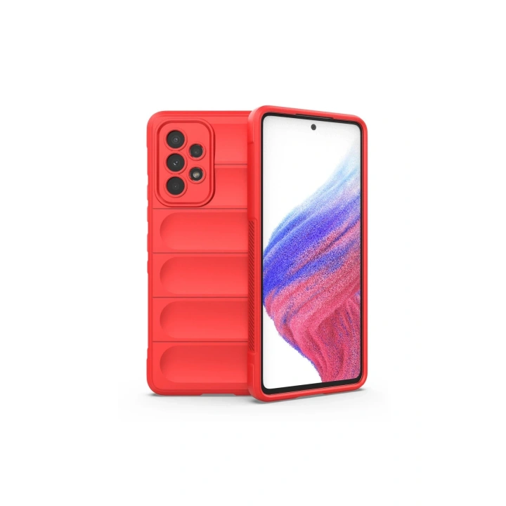 BFS  Samsung Galaxy A73 5G Kılıf Optimum Silikon - Kırmızı