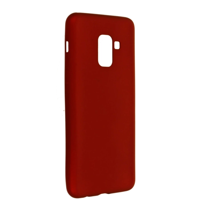 BFS  Samsung Galaxy A8 2018 Kılıf First Silikon - Bordo