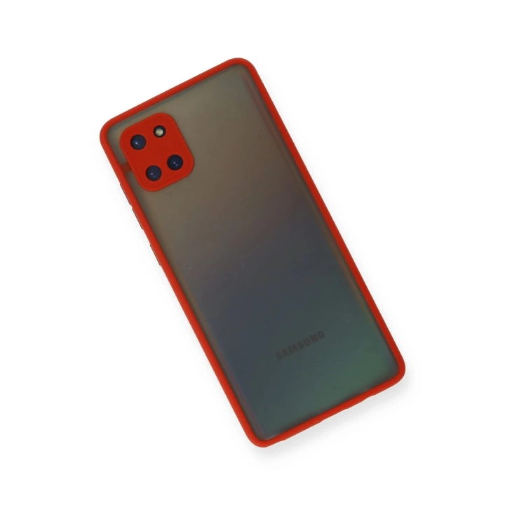 BFS  Samsung Galaxy A81 / Note 10 Lite Kılıf Montreal Silikon Kapak - Kırmızı