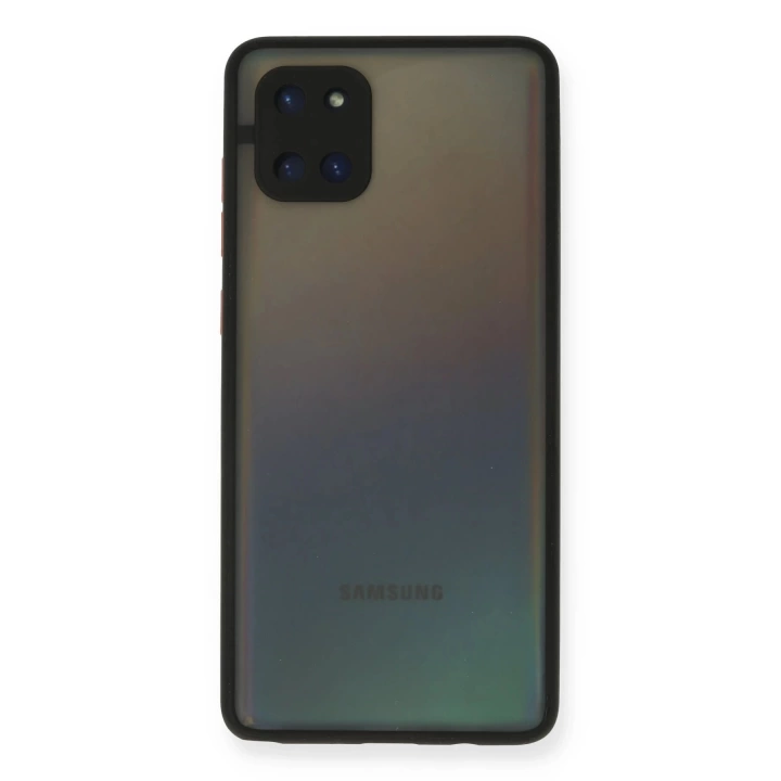 BFS  Samsung Galaxy A81 / Note 10 Lite Kılıf Montreal Silikon Kapak - Siyah