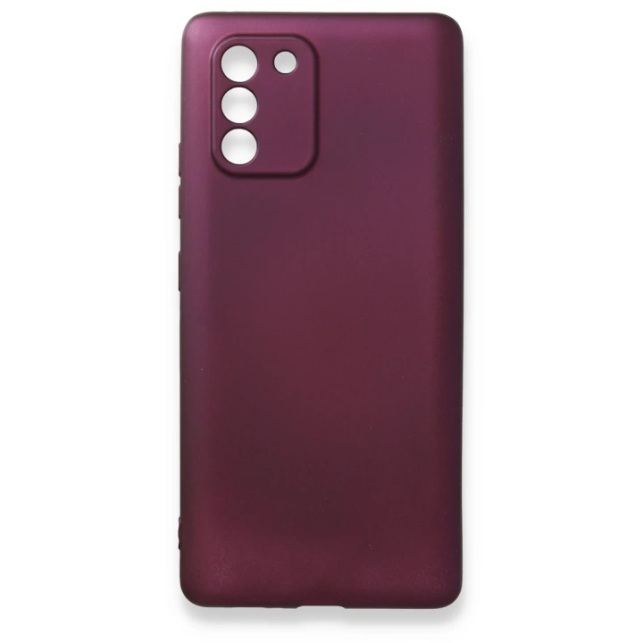BFS  Samsung Galaxy A91 / S10 Lite Kılıf First Silikon - Mürdüm