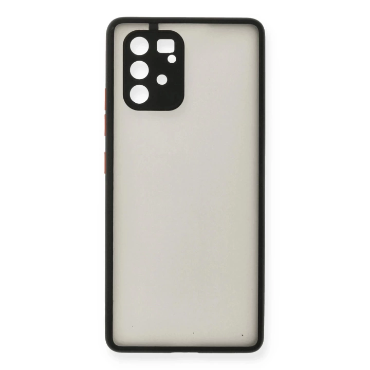 BFS  Samsung Galaxy A91 / S10 Lite Kılıf Montreal Silikon Kapak - Siyah