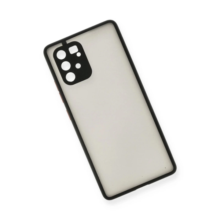 BFS  Samsung Galaxy A91 / S10 Lite Kılıf Montreal Silikon Kapak - Siyah