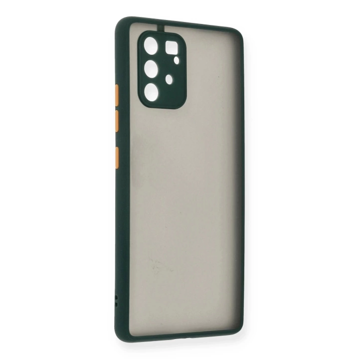 BFS  Samsung Galaxy A91 / S10 Lite Kılıf Montreal Silikon Kapak - Yeşil