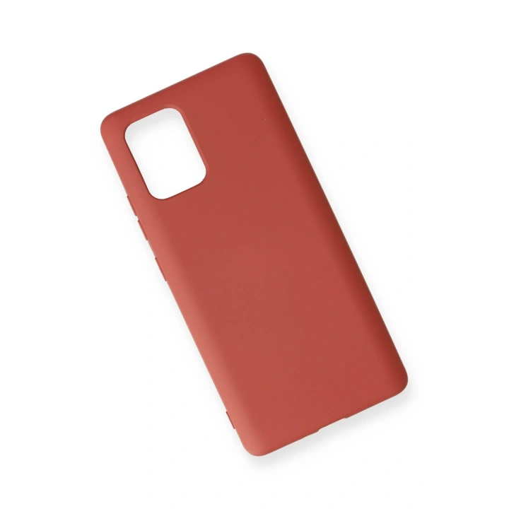 BFS  Samsung Galaxy A91 / S10 Lite Kılıf Nano içi Kadife Silikon - Kiremit