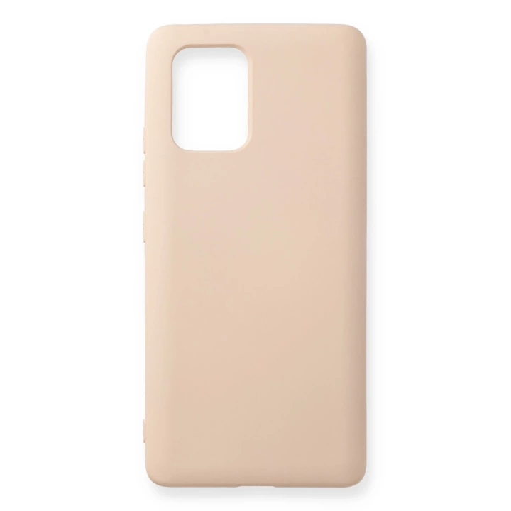 BFS  Samsung Galaxy A91 / S10 Lite Kılıf Nano içi Kadife Silikon - Pudra