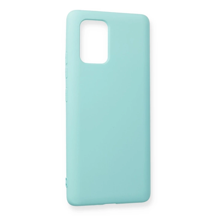 BFS  Samsung Galaxy A91 / S10 Lite Kılıf Nano içi Kadife Silikon - Turkuaz