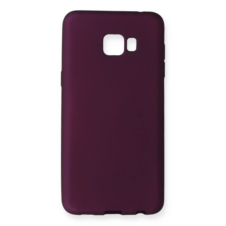 BFS  Samsung Galaxy C5 Pro Kılıf First Silikon - Mürdüm