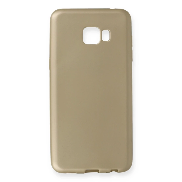 BFS  Samsung Galaxy C7 Pro Kılıf First Silikon - Gold