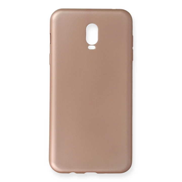 BFS  Samsung Galaxy C8 Kılıf First Silikon - Rose Gold