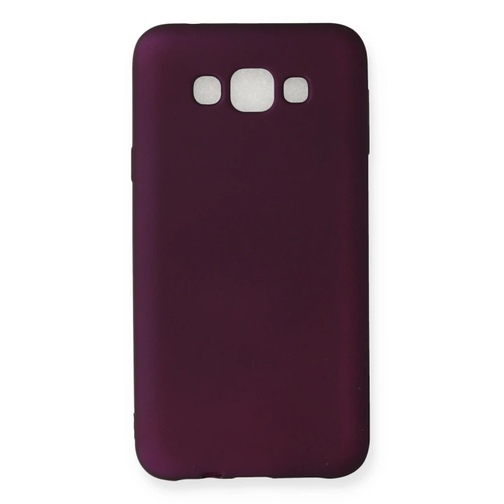 BFS  Samsung Galaxy E7 Kılıf First Silikon - Mürdüm