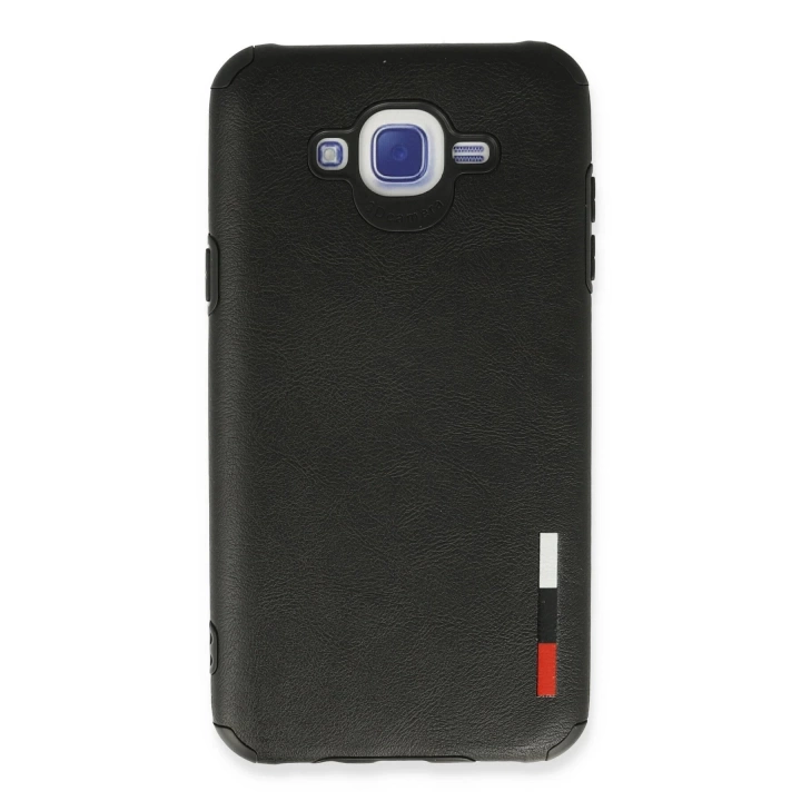 BFS  Samsung Galaxy J7 Kılıf Loop Deri Silikon - Siyah