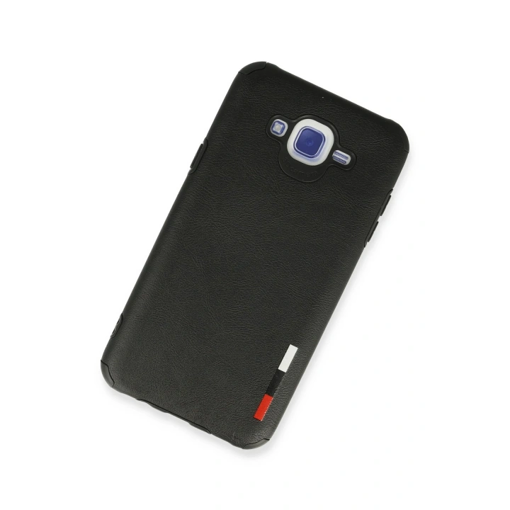 BFS  Samsung Galaxy J7 Kılıf Loop Deri Silikon - Siyah