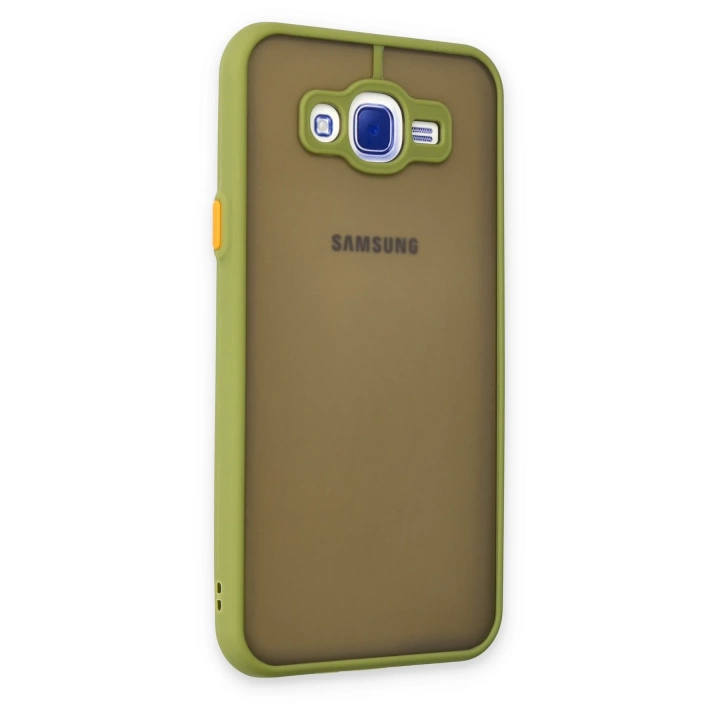 BFS  Samsung Galaxy J7 Kılıf Montreal Silikon Kapak - Açık Yeşil