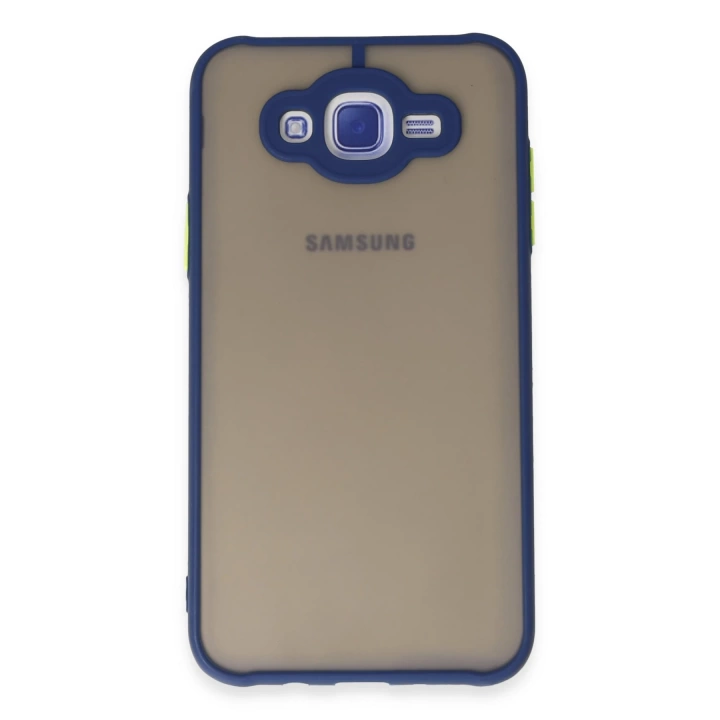 BFS  Samsung Galaxy J7 Kılıf Montreal Silikon Kapak - Lacivert