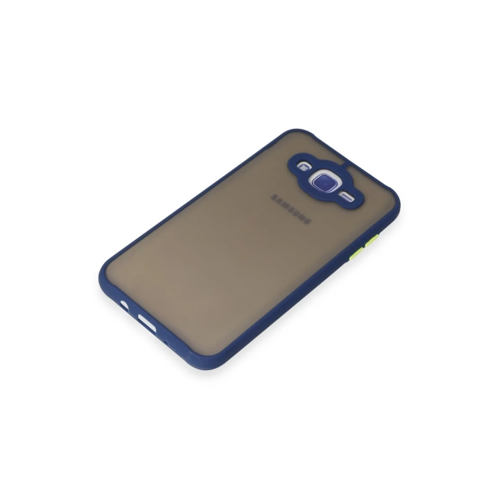 BFS  Samsung Galaxy J7 Kılıf Montreal Silikon Kapak - Lacivert