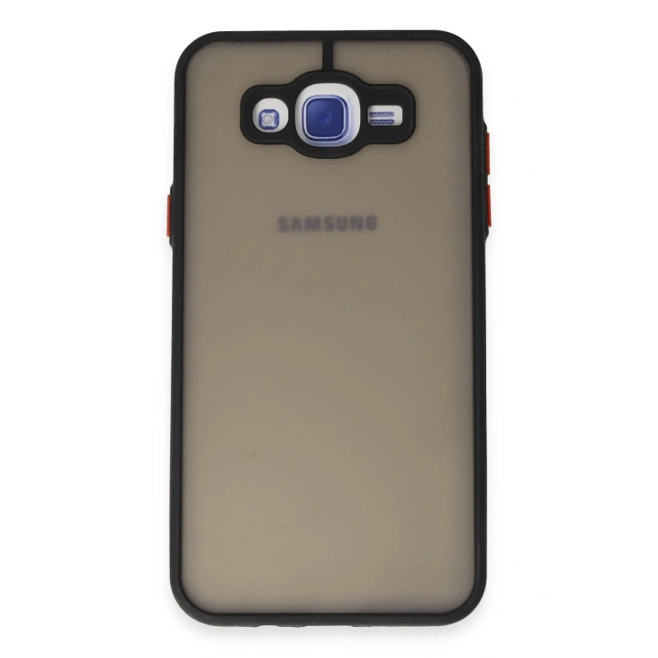 BFS  Samsung Galaxy J7 Kılıf Montreal Silikon Kapak - Siyah