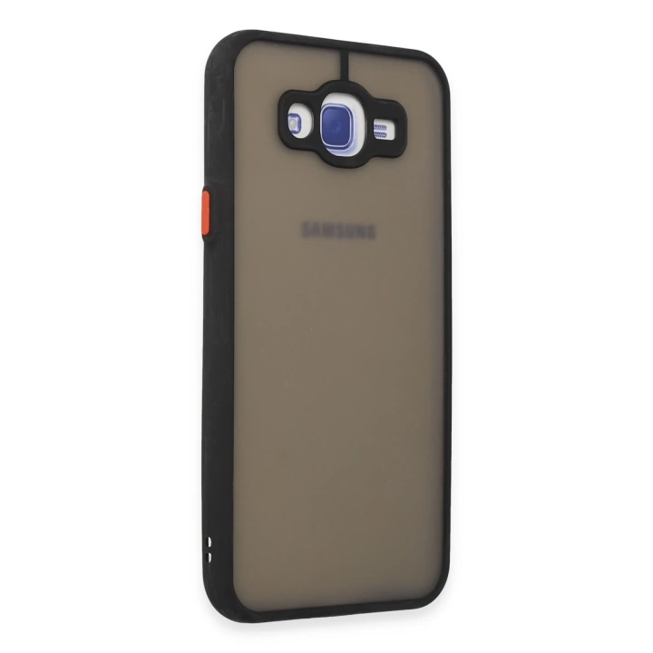 BFS  Samsung Galaxy J7 Kılıf Montreal Silikon Kapak - Siyah