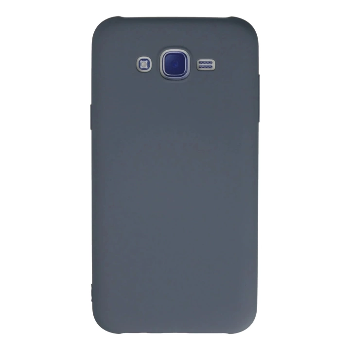 BFS  Samsung Galaxy J7 Kılıf Nano içi Kadife Silikon - Gri