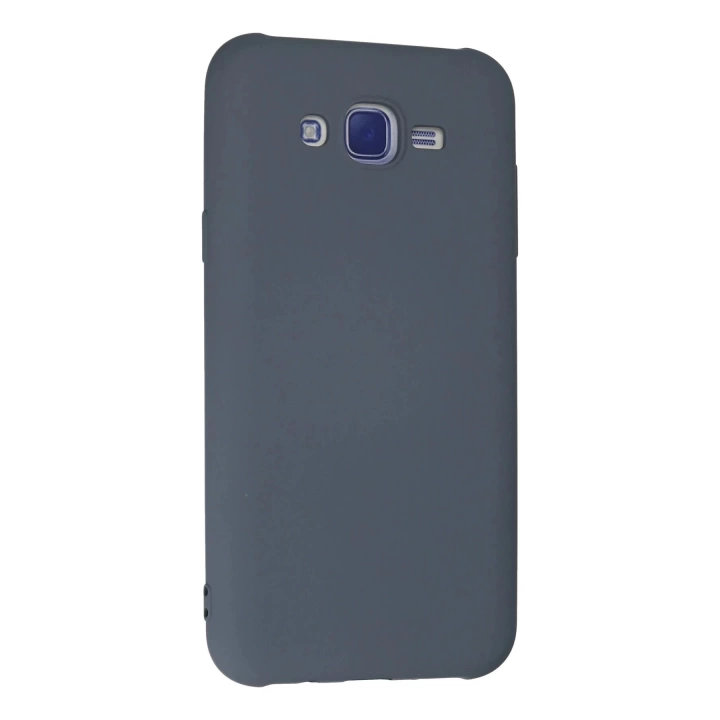 BFS  Samsung Galaxy J7 Kılıf Nano içi Kadife Silikon - Gri