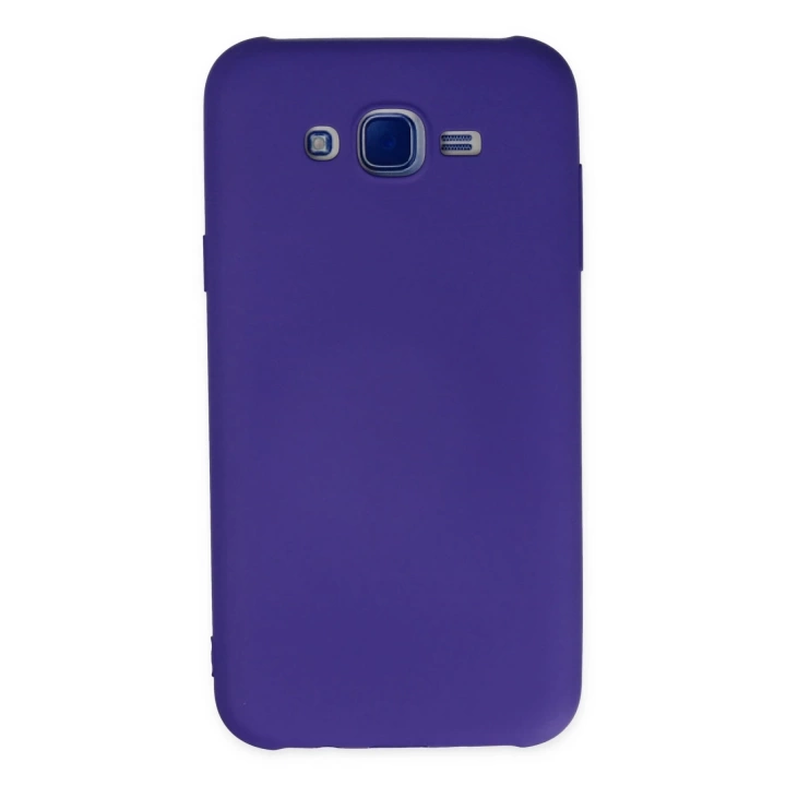 BFS  Samsung Galaxy J7 Kılıf Nano içi Kadife Silikon - Mor