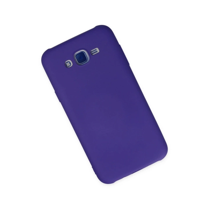 BFS  Samsung Galaxy J7 Kılıf Nano içi Kadife Silikon - Mor