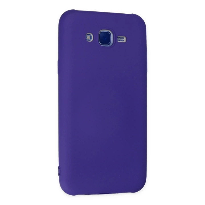 BFS  Samsung Galaxy J7 Kılıf Nano içi Kadife Silikon - Mor