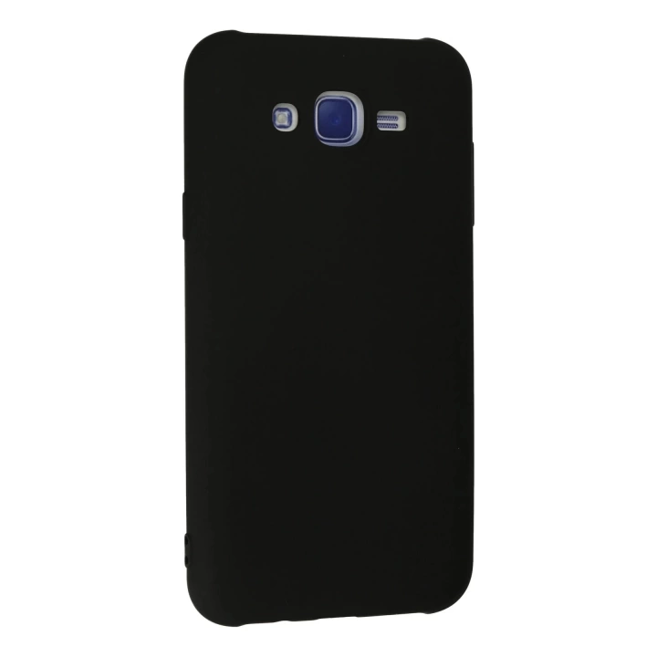 BFS  Samsung Galaxy J7 Kılıf Nano içi Kadife Silikon - Siyah