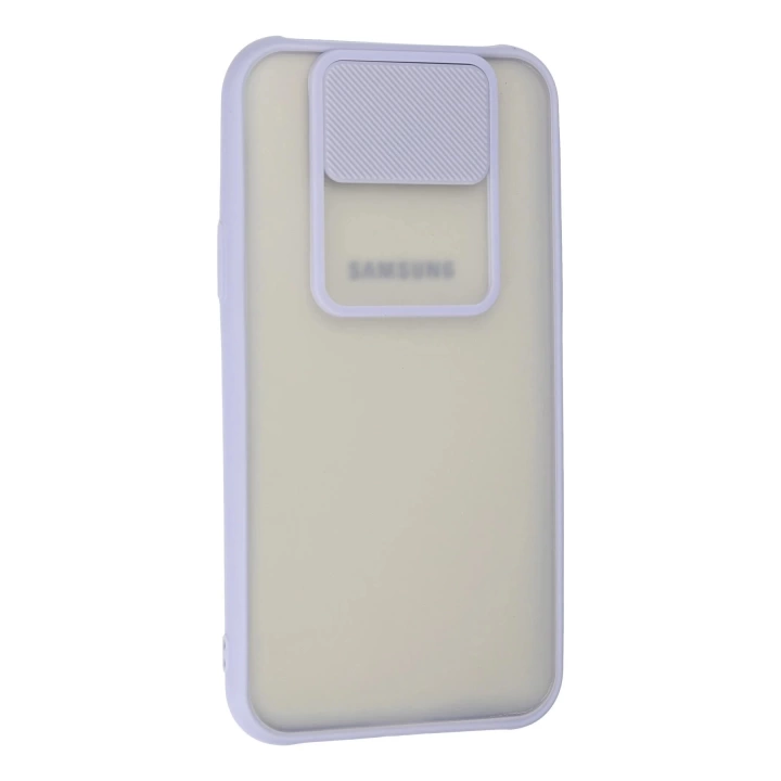BFS  Samsung Galaxy J7 Kılıf Palm Buzlu Kamera Sürgülü Silikon - Lila