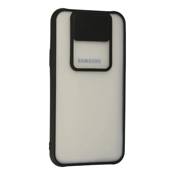 BFS  Samsung Galaxy J7 Kılıf Palm Buzlu Kamera Sürgülü Silikon - Siyah