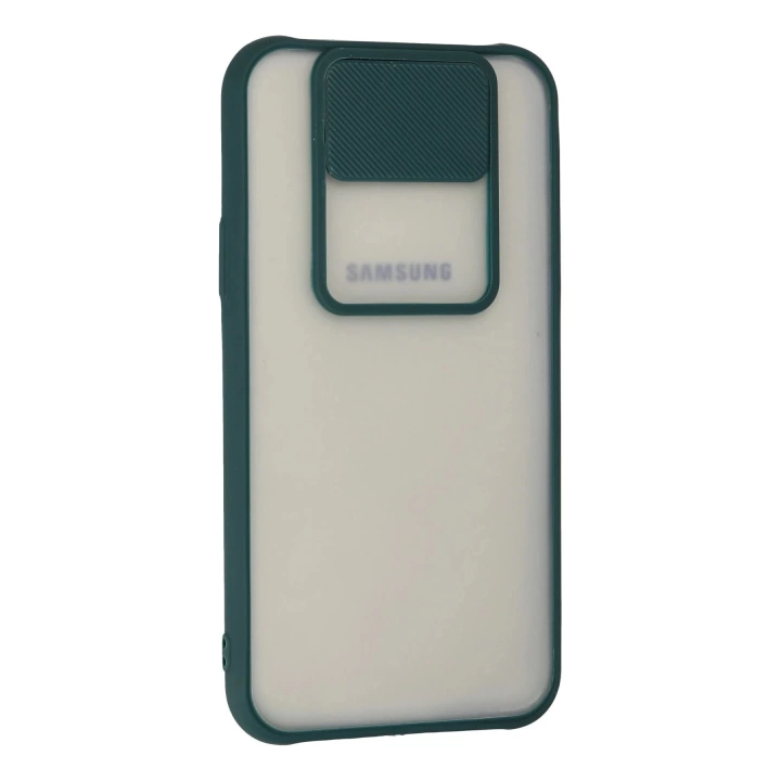 BFS  Samsung Galaxy J7 Kılıf Palm Buzlu Kamera Sürgülü Silikon - Yeşil