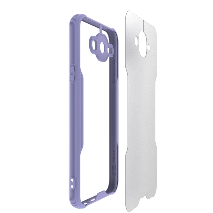 BFS  Samsung Galaxy J7 Kılıf Platin Silikon - Pembe