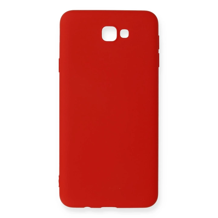 BFS  Samsung Galaxy J7 Prime Kılıf Nano içi Kadife Silikon - Kırmızı