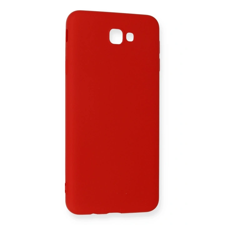BFS  Samsung Galaxy J7 Prime Kılıf Nano içi Kadife Silikon - Kırmızı