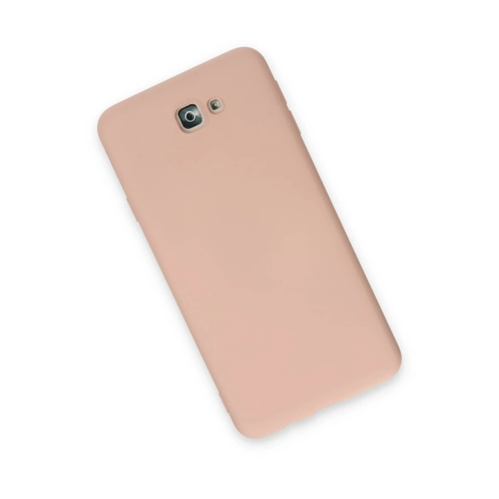 BFS  Samsung Galaxy J7 Prime Kılıf Nano içi Kadife Silikon - Pudra