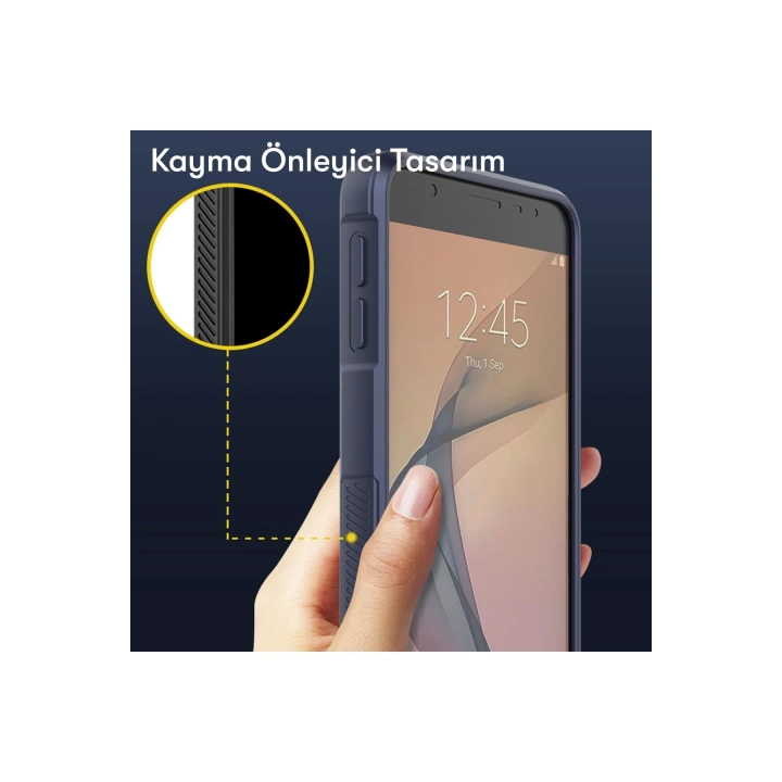 BFS  Samsung Galaxy J7 Prime Kılıf Optimum Silikon - Kırmızı