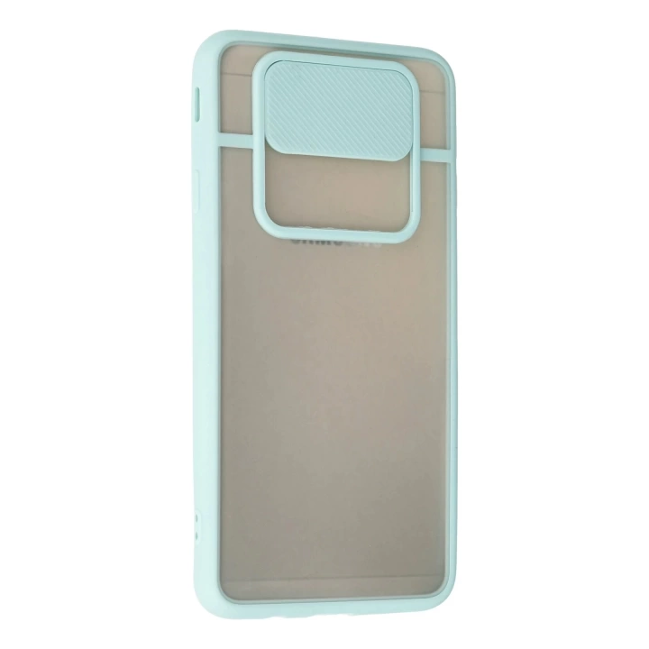 BFS  Samsung Galaxy J7 Prime Kılıf Palm Buzlu Kamera Sürgülü Silikon - Turkuaz