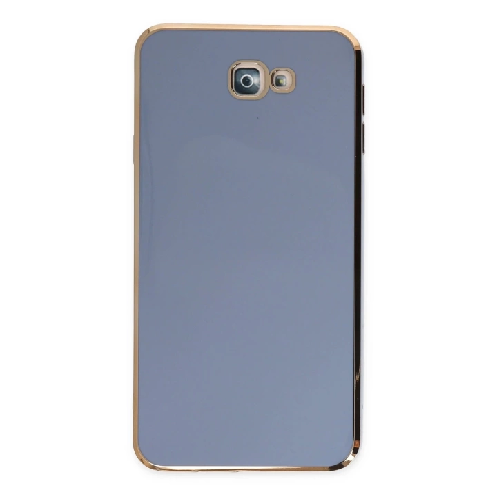 BFS  Samsung Galaxy J7 Prime Kılıf Volet Silikon - Mavi