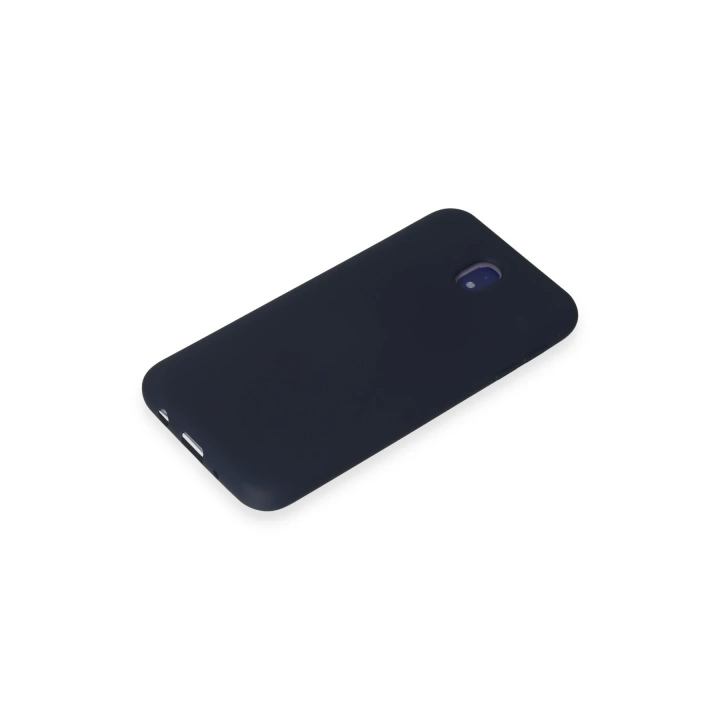 BFS  Samsung Galaxy J7 Pro / J730 Kılıf Nano içi Kadife Silikon - Koyu Mavi