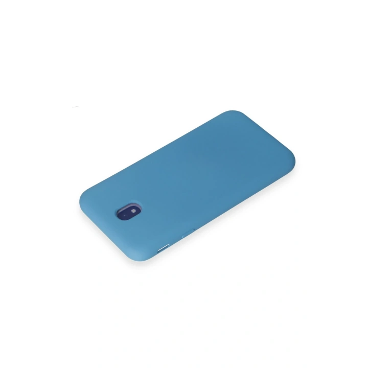 BFS  Samsung Galaxy J7 Pro / J730 Kılıf Nano içi Kadife Silikon - Mavi