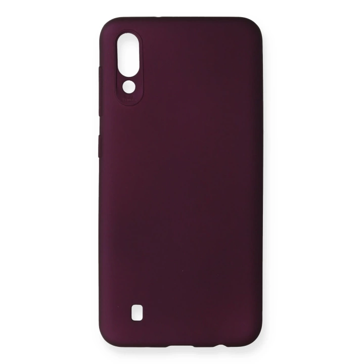 BFS  Samsung Galaxy M10 Kılıf First Silikon - Mürdüm
