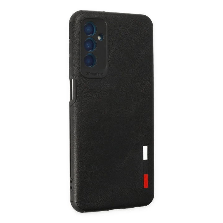 BFS  Samsung Galaxy M13 Kılıf Loop Deri Silikon - Siyah