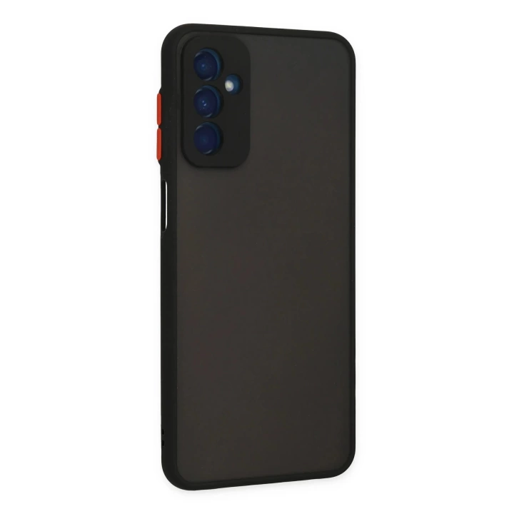 BFS  Samsung Galaxy M13 Kılıf Montreal Silikon Kapak - Siyah