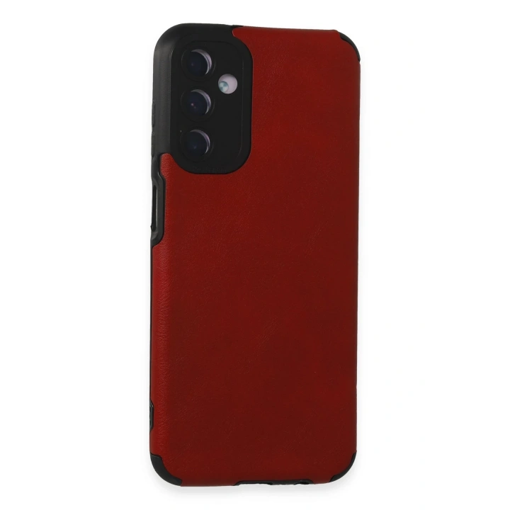 BFS  Samsung Galaxy M14 5G Kılıf Loop Deri Silikon - Kırmızı