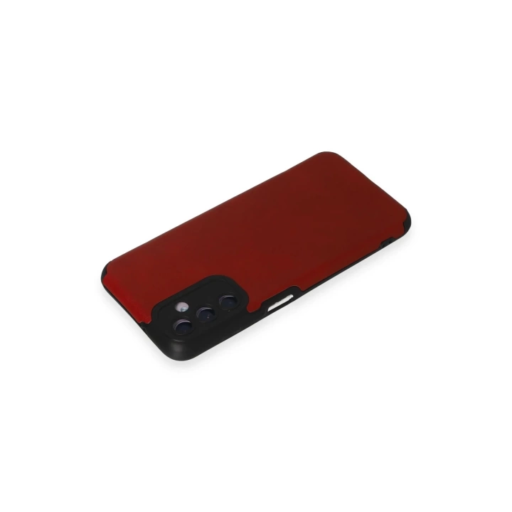 BFS  Samsung Galaxy M14 5G Kılıf Loop Deri Silikon - Kırmızı