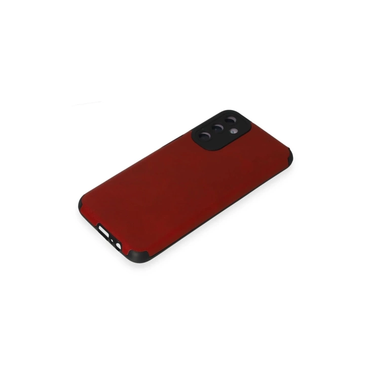BFS  Samsung Galaxy M14 5G Kılıf Loop Deri Silikon - Kırmızı
