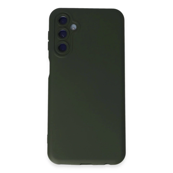 BFS  Samsung Galaxy M14 5G Kılıf Nano içi Kadife Silikon - Koyu Yeşil